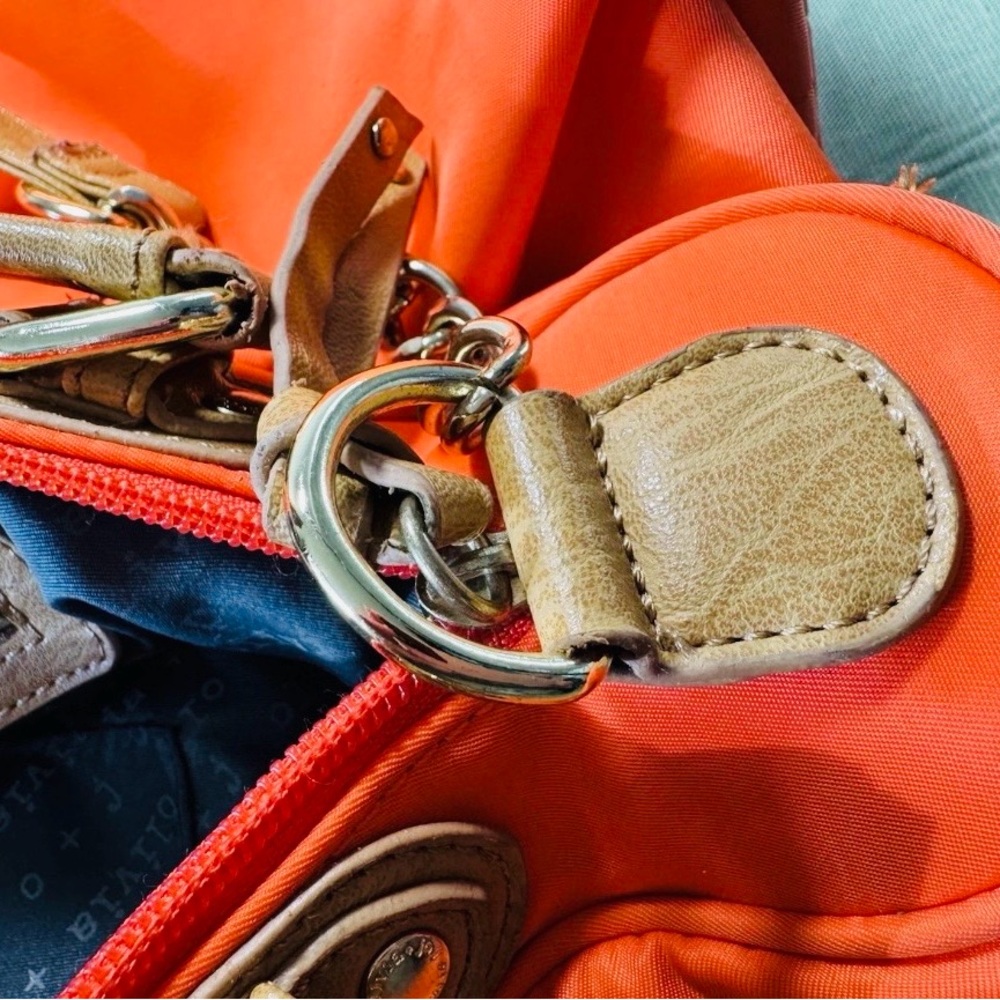 Olivia + Joy Chic Orange Shoulder Bag with Gold Accents - Picture 5 of 13